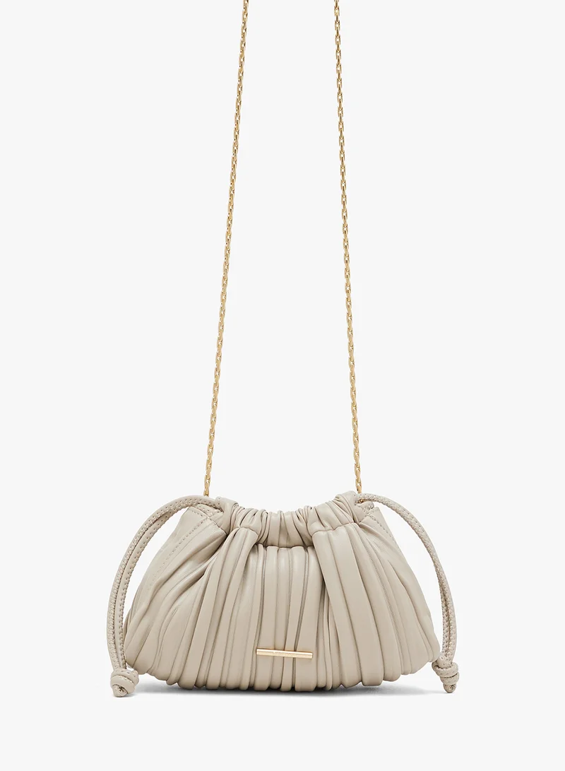 CALVIN KLEIN Casual Plisse Mini Drawstring Bag