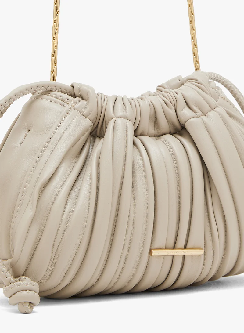 CALVIN KLEIN Casual Plisse Mini Drawstring Bag