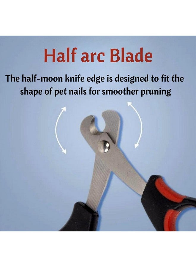 إيميلي بيتس مقص أظافر احترافي من الفولاذ المقاوم للصدأ لقص أظافر القطط والكلاب (متوسط)، أسود - Image 3