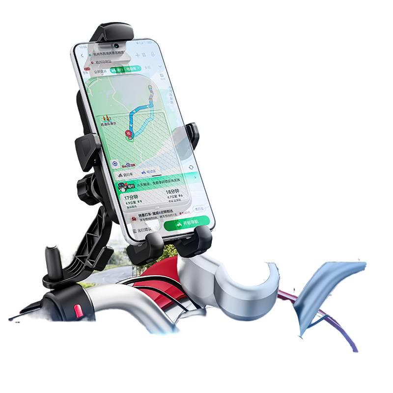 Secure Grip Car Phone Holder Silicone in White for Riding and Navigation and Rearview Mirror Mount for Broad Compatibility - Image 3
