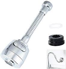 Qwid Faucet for Kitchen Sink Movable 360 Degree Rotation Tap Shower for Kitchen Sink Faucet for Kitchen 3 Mode Switch Adjustable Sink Faucet Sprayer Pack of 1 - Image 2
