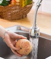 Qwid Faucet for Kitchen Sink Movable 360 Degree Rotation Tap Shower for Kitchen Sink Faucet for Kitchen 3 Mode Switch Adjustable Sink Faucet Sprayer Pack of 1 - Image 1
