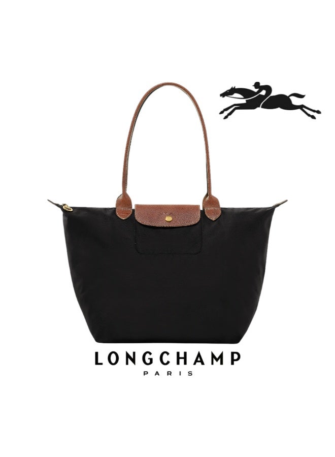 لونج شامب Longchamp Le Pliage أحزمة الكتف الكبيرة للمرأة الموضة الكلاسيكية متعددة الاستخدامات حقيبة ماكياج كبيرة، حقيبة اليد، حقيبة الكتف - Image 1