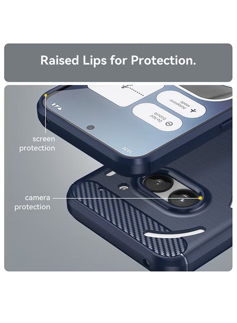 For Nothing Phone 2A Silicone Cover Blue - Premium 2.0mm TPU Silicon, Enhanced Camera Protection with Lens Shield, Shockproof & Water-Proof Cover for Nothing Phone 2A - Image 4