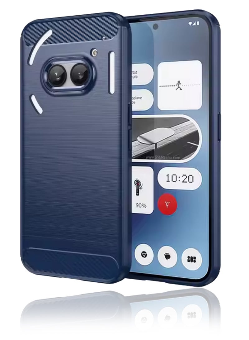 For Nothing Phone 2A Silicone Cover Blue - Premium 2.0mm TPU Silicon, Enhanced Camera Protection with Lens Shield, Shockproof & Water-Proof Cover for Nothing Phone 2A - Image 1