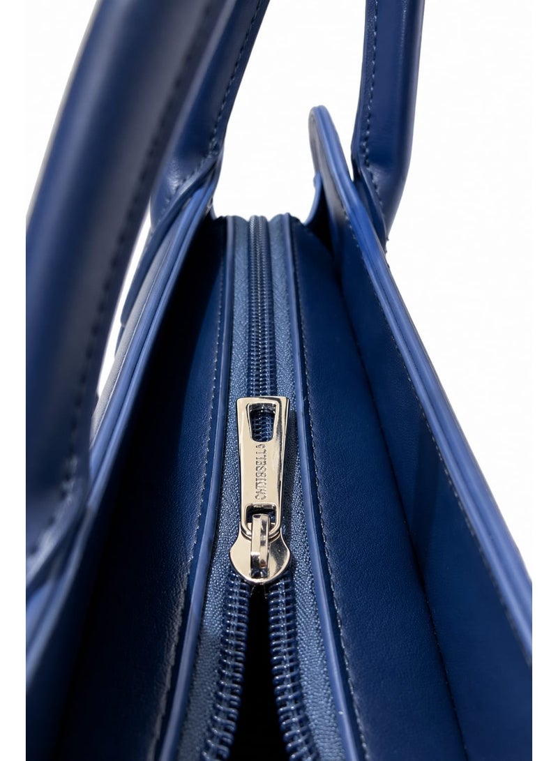 CHRISBELLA Classic PU Leather Top Handle Bag Set with Wallet & Shoulder Strap - Image 4