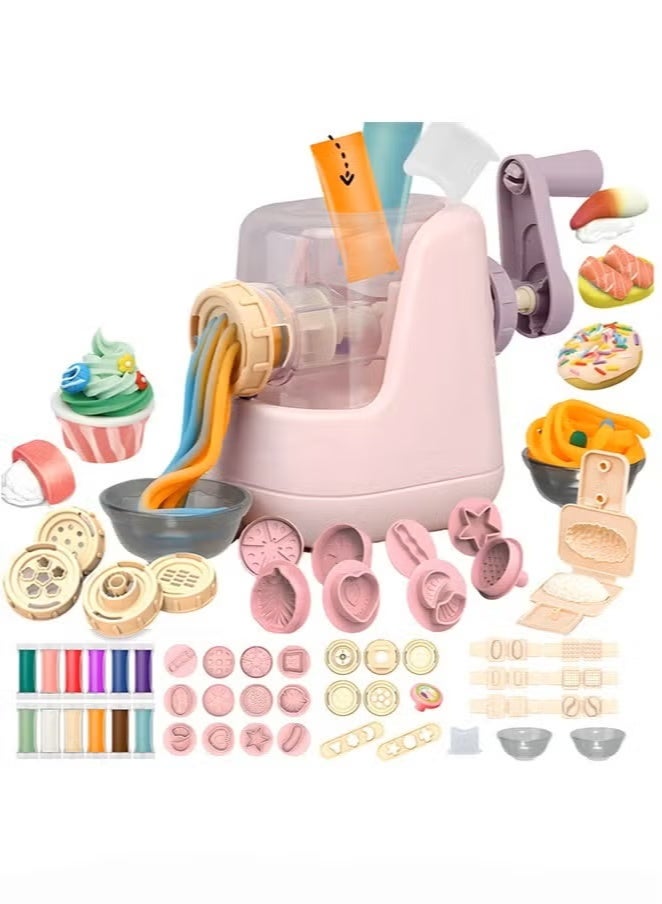 Playdough Set for Toddlers, Playdough Tools, Playdough Noodle Toy with 28 PCS Play Dough Accessories and Play Clay Sets with 12 Colors Dough for Boys and Girls Birthday Gift - Image 3