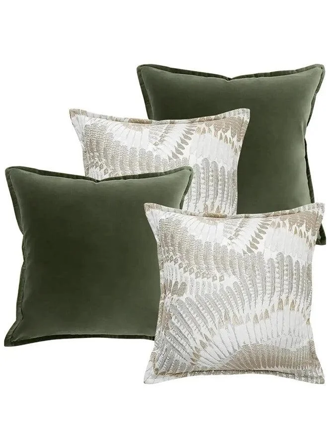 KNOT HOME Cushion Grace Bundle (with filler) Pillow Knot Home Cover Set for Modern Sofa Contemporary Living Room Bedroom and Office Soft Washable