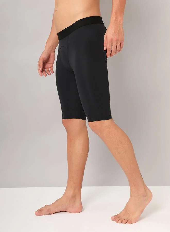 تكنوسبورت بنطال ضاغط سادة بقصة ضيقة