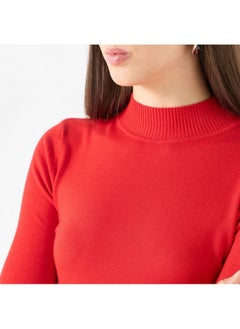 2Xtremz 2Xtremz Ribbed Funnel Neck Sweater with Long Sleeves  - Image 2