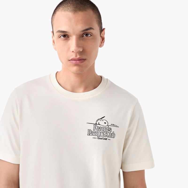 Splash FAV Peanuts Print T-shirt with Crew Neck - Image 4