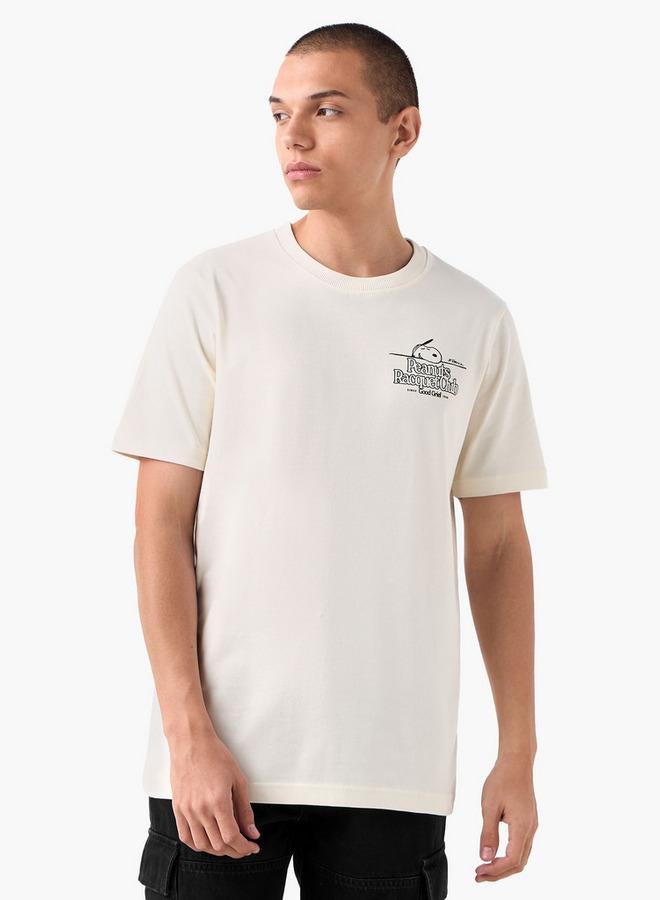 Splash FAV Peanuts Print T-shirt with Crew Neck - Image 3