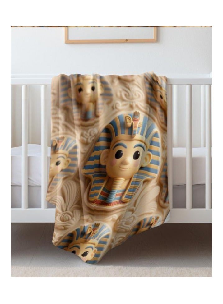 general Children's or student cartoon flannel thin blanket (warm and comfortable, suitable for sleep, games) 100cm*150cm - Image 1