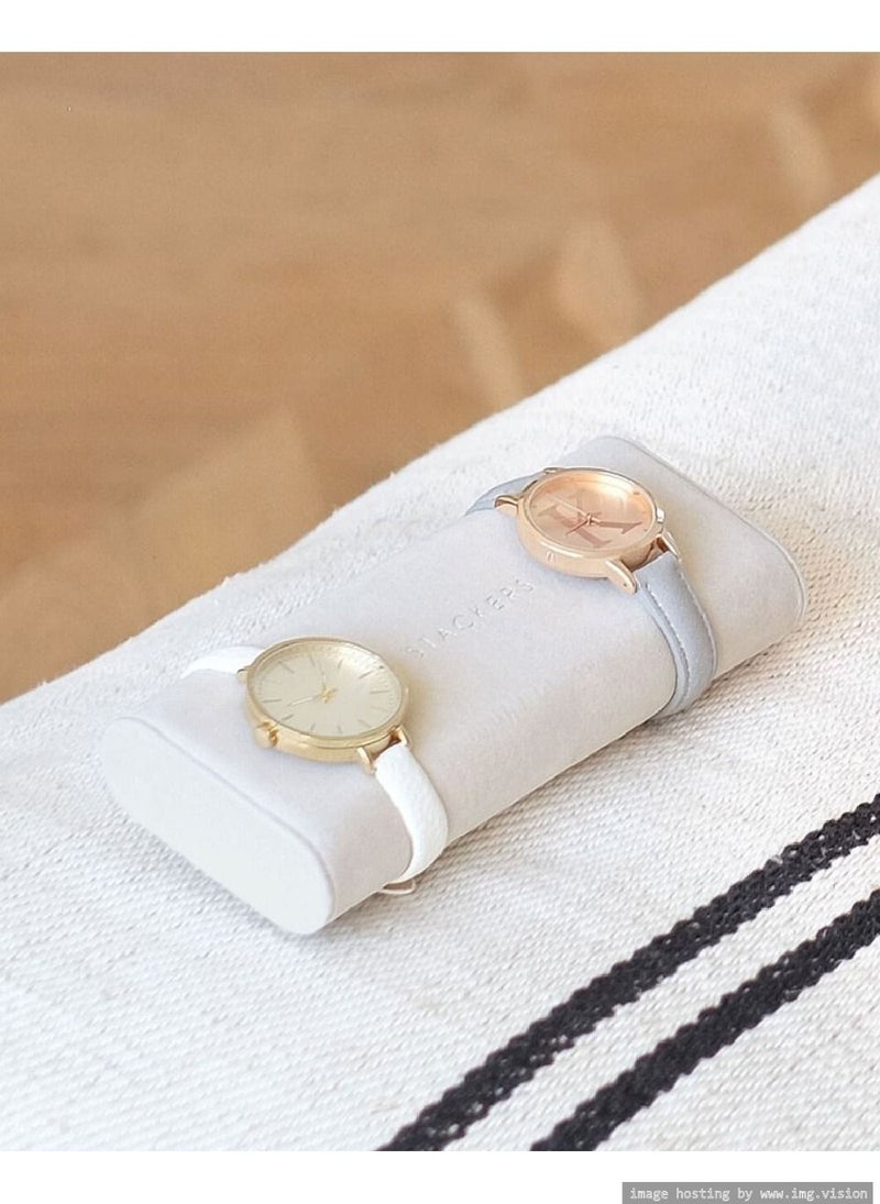 Stackers Stackers Grey Velvet Watch & Bracelet Pad  - Image 2