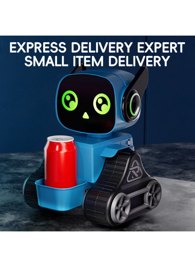 IQ0EM 2.4g Mini Robot Smart Remote Control Robot Tray Headset Music Boy Toy Cross Border-Colour:Mini Remote Control Robot Gray - Image 4