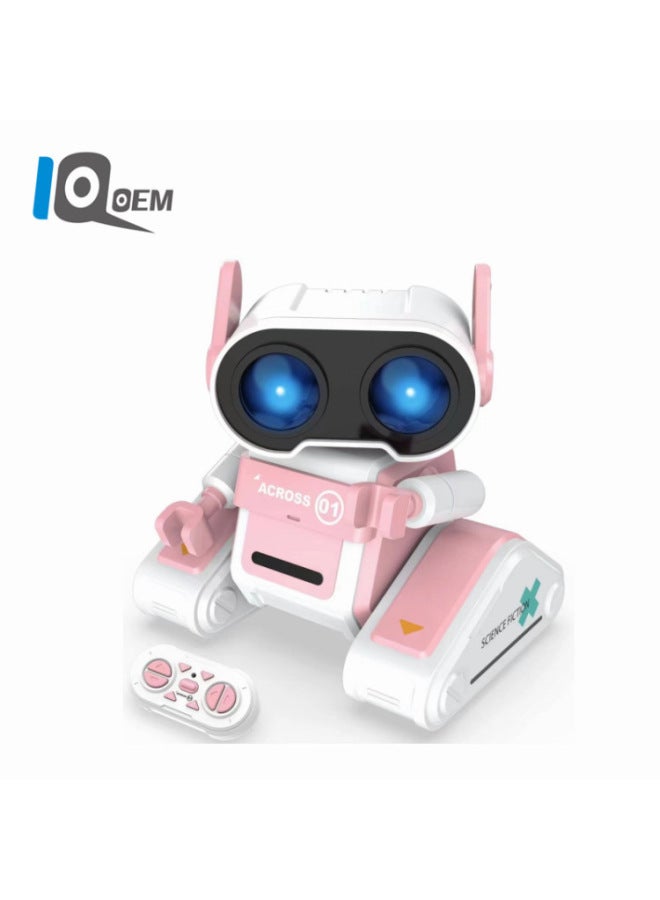 IQ0EM 2.4g Mini Robot Smart Remote Control Robot Tray Headset Music Boy Toy Cross Border-Colour:Mini Remote Control Robot Gray - Image 3