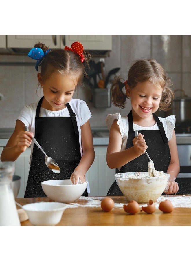 PLULON 15Pcs Kids Paint Aprons Bulk Art Painting Apron For Kids, Paint Apron Adjustable Children Chef Aprons With 2 Pockets For Girls Boys Painting Baking Cooking Crafting (Black) - Image 5