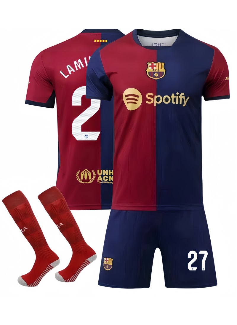 Youth Children's Soccer Jersey No. 27 Three-piece Set - pzsku/ZEE44121581252BA50883Z/45/_/1734068612/1dc345ab-5a9a-471f-8165-26a333cae381