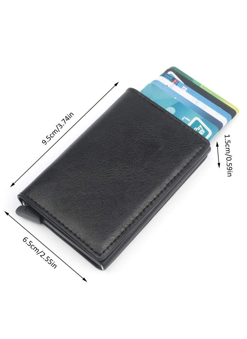 Daytoyz Rfid Credit Card Holder Men Wallets Bank Cardholder Case Small Leather Slim Thin Magic Mini Wallet Smart Minimalist Wallet  - Image 3