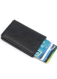 دايتويز حامل بطاقات ائتمان RFID للرجال محافظ بنكية حافظة بطاقات جلدية صغيرة رفيعة وسحرية محفظة صغيرة ذكية وبسيطة  - Image 4