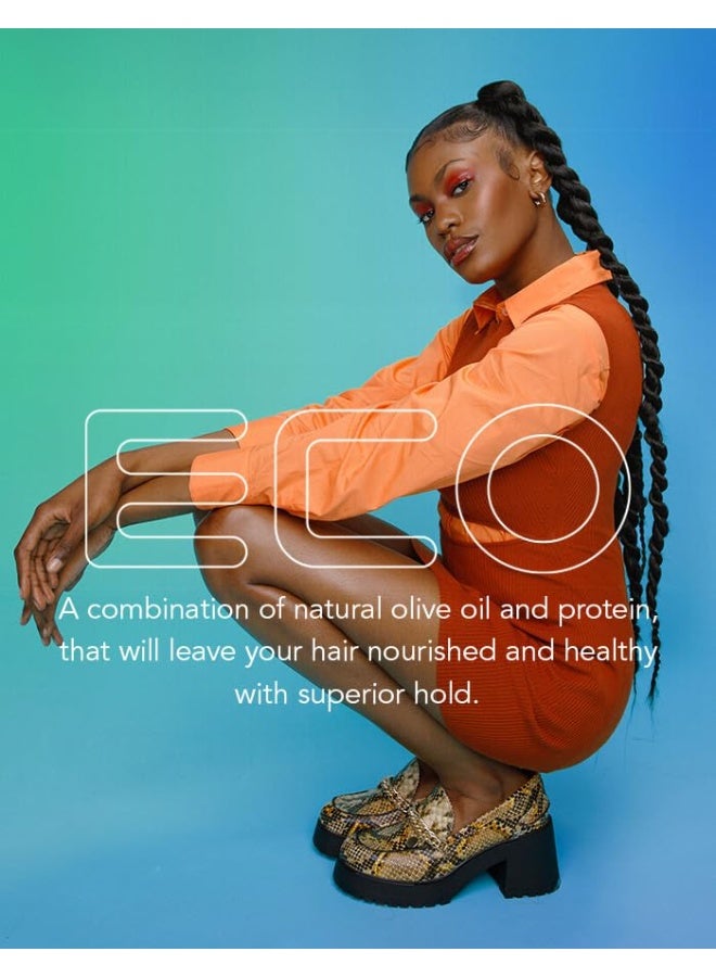 Eco Style Olive Oil Styling Gel 32oz - Max Hold Hair Gel for All Hair Types | Alcohol-Free, Moisturizing, Nourishing with Olive Oil & Protein - Image 3