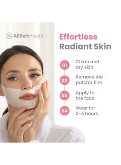 AllSett Health AllSett Health Bio Collagen Face Mask Skin Care Deep Collagen Overnight Mask 36g Mask (4 Pack) | Korean Technology Skincare Pure Collagen with Pore Minimizing Deep Hydrating Firming Hydrogel  - Image 3