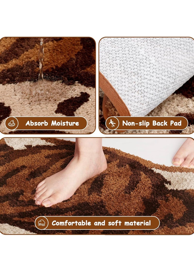 Generic - Highland Cow Tufted Rug Bath Mat, Long Horn Fluffy Cow Bathroom Shower Mat, Highly Absorbent Floor Mat, Durable And Lightweight Bathroom Rug For Bathroom, (1pc) - Image 1