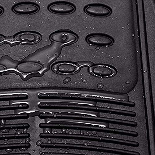 Autokaar All Weather Rubber Car Floor Mat, Anti Skid PVC Car Foot Mat for Maruti Alto K10 (Set of 5, Black) Washable - Image 5