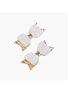 Flora Bella By Shoexpress Girls 3-Piece Bow Embellished Handbag and Hairclip Set  - Image 4