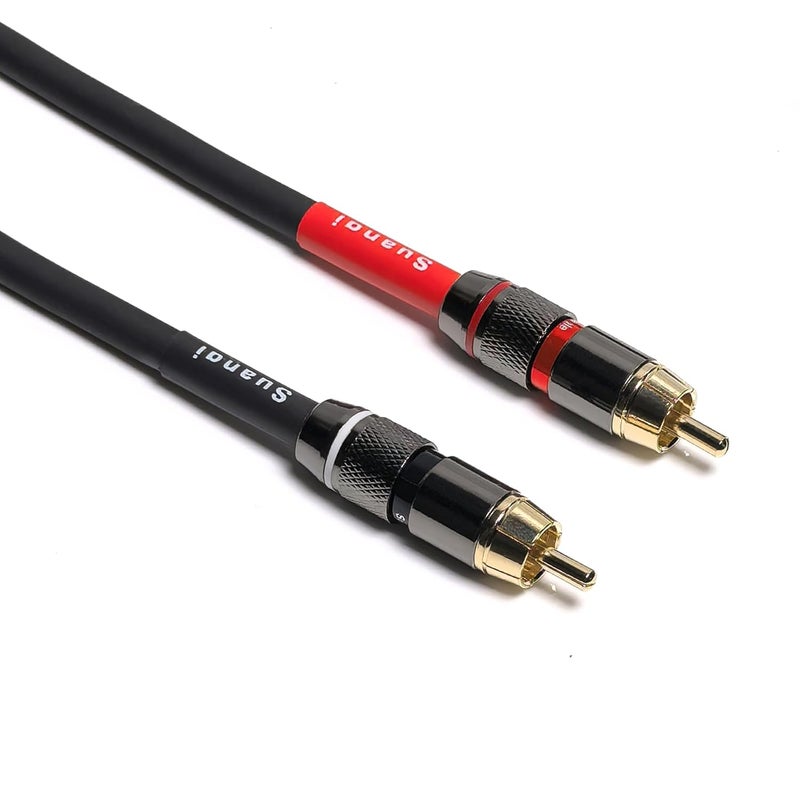 Suanqi WJSTN RCA to XLR Cable, XLR Male to RCA Male Cable, HiFi Audio Cable, 4N OFC 20AWG Shielded Twisted Pair Oxygen-Free Copper Braid Conductors, 2Pack (2Feet) - Image 5