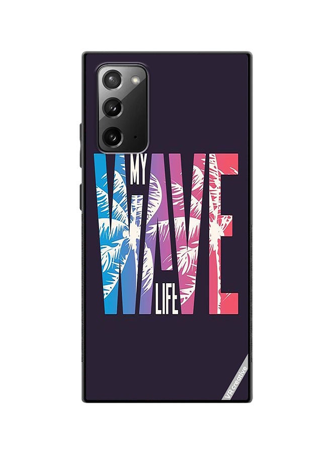 VR CREATIVE Protective Case Cover For Samsung Galaxy Note20 5G Wave Design Multicolour - Image 1