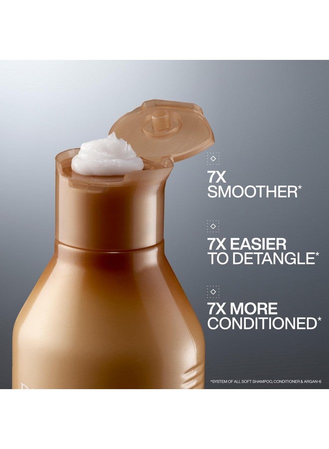 Redken All Soft Conditioner | For Dry, Brittle Hair | Moisturizes & Provides Intense Softness | With Argan Oil | 10.1 Fl Oz - Image 2