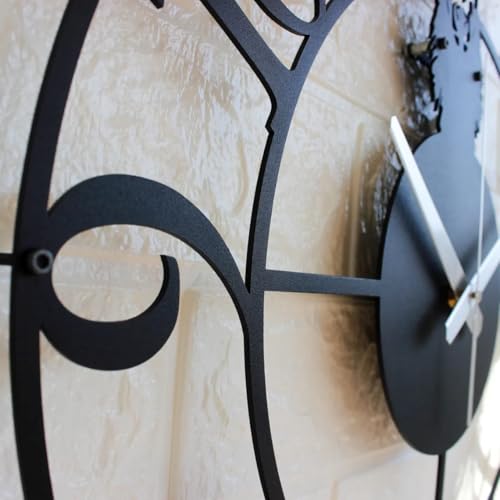 AVVIC MART Stylish Metal Analog Wall Clock for Living Room, Bedroom, Office, Kitchen, Home and Hall | Antique Fancy Big Size Modern Wall Watch for Home Decor (DA-180, 50CM) - Image 5