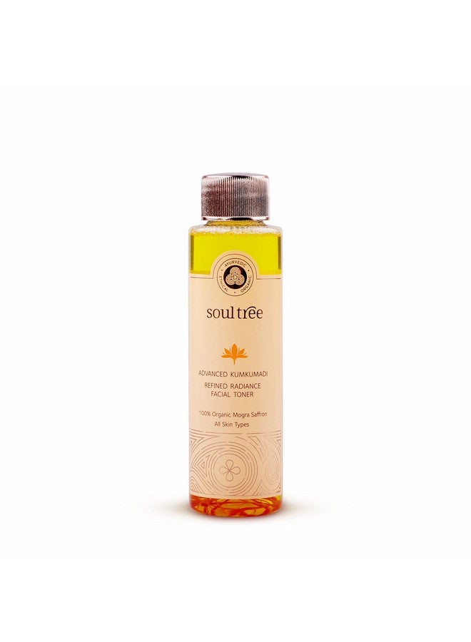 SOULTREE Advanced Kumkumadi - Refined Radiance Facial Toner | 100% Organic Mogra Saffron Water | All Skin Types - 110Ml - Image 1