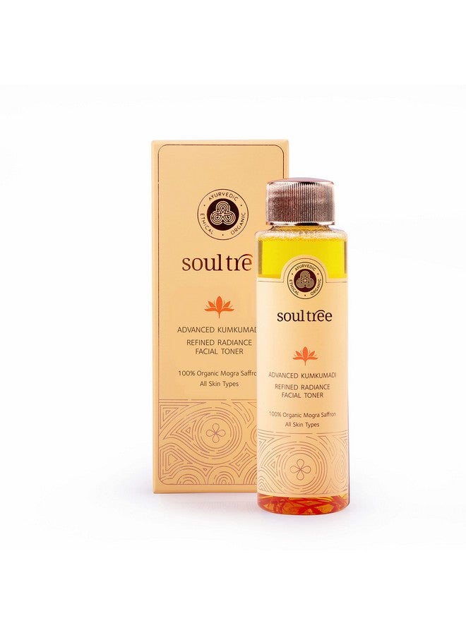 SOULTREE Advanced Kumkumadi - Refined Radiance Facial Toner | 100% Organic Mogra Saffron Water | All Skin Types - 110Ml - Image 2