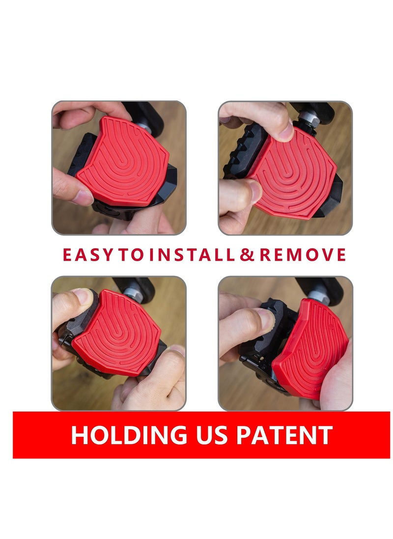 Captaintech Pedal Converter for Peloton Bike and Bike Plus, Flat Platform Adapter for Regular Shoes, Replacement Pedals for Original Bike  - Image 3