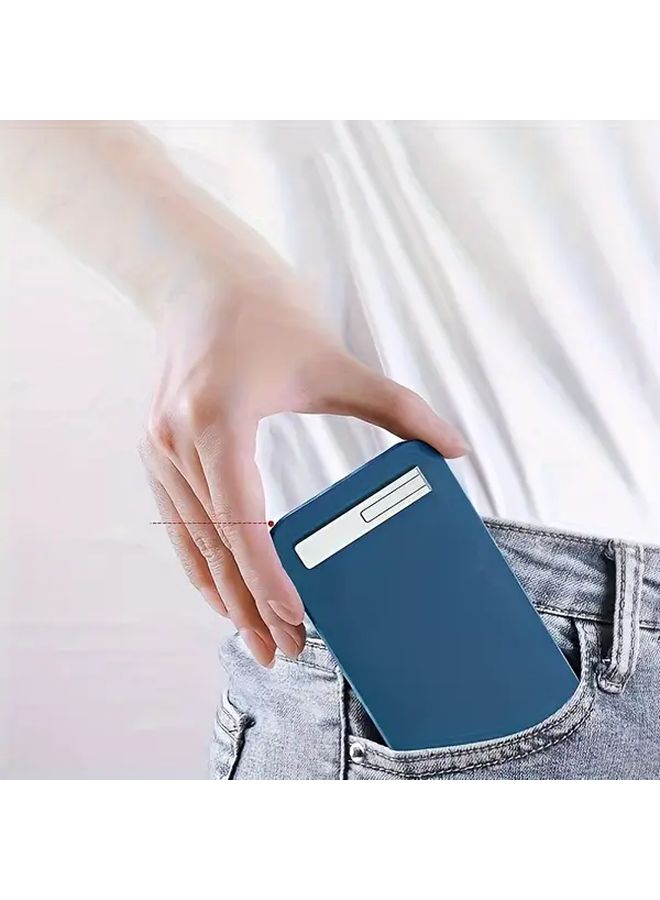 حامل هاتف فضي فائق الرقة والبساطة مع دعامة خلفية لاصقة قابل للطي ومحمول - Image 5