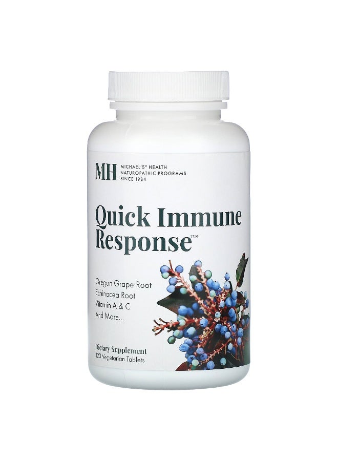 Michael's Naturopathic Michael's Naturopathic, Quick Immune Response, 120 Vegetarian Tablets - Image 1