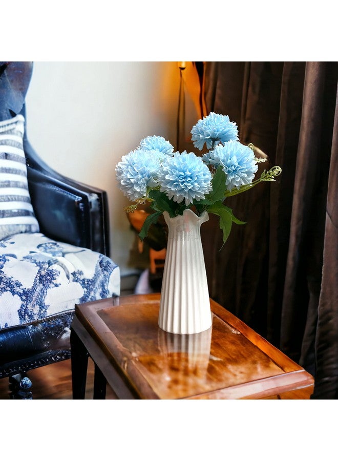 Art Street Artificial Flower Bunch Silk Hydrangea Flower, Real Touch Flowers for Home, Bedroom, Living Room & Office Decoration (Without Vase Pot) - Image 1