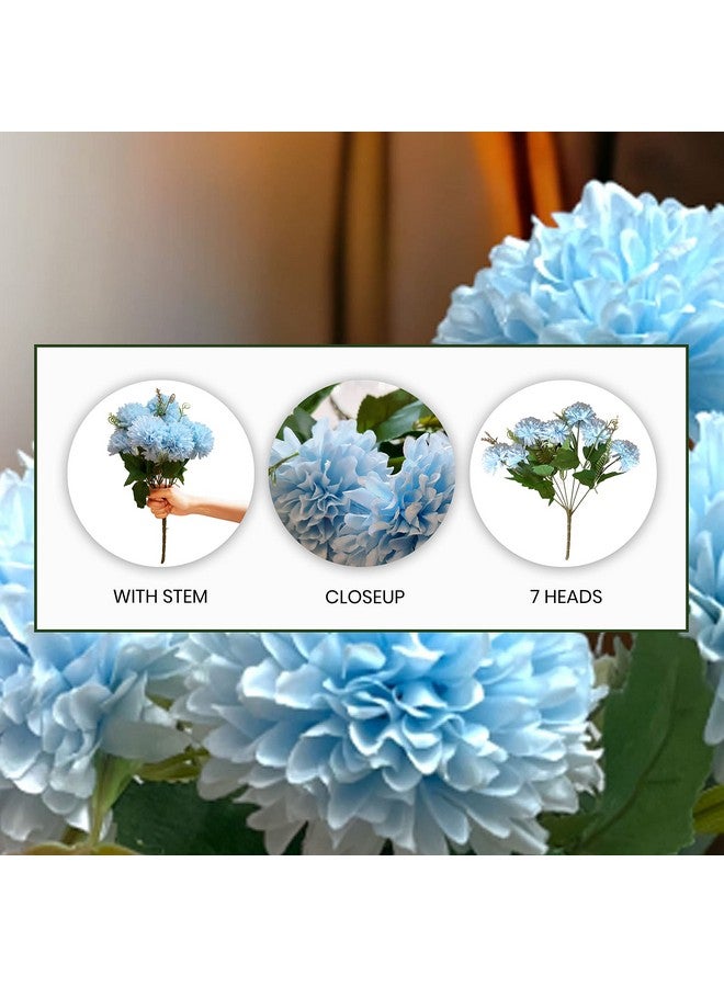 Art Street Artificial Flower Bunch Silk Hydrangea Flower, Real Touch Flowers for Home, Bedroom, Living Room & Office Decoration (Without Vase Pot) - Image 5