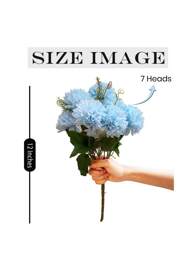 Art Street Artificial Flower Bunch Silk Hydrangea Flower, Real Touch Flowers for Home, Bedroom, Living Room & Office Decoration (Without Vase Pot) - Image 3