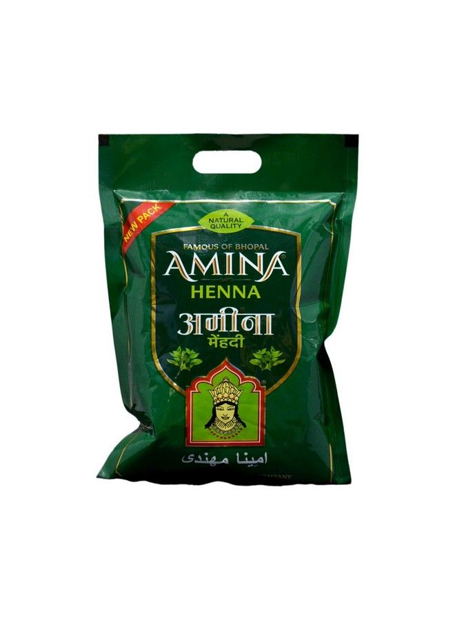 Amina Henna Mehndi Natural Henna Powder For Skin Hand And Hair Green (500 G) - Image 1