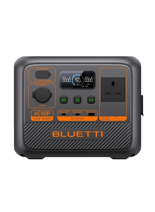 BLUETTI AC50P Portable Power Station | 700W 504Wh - Image 1