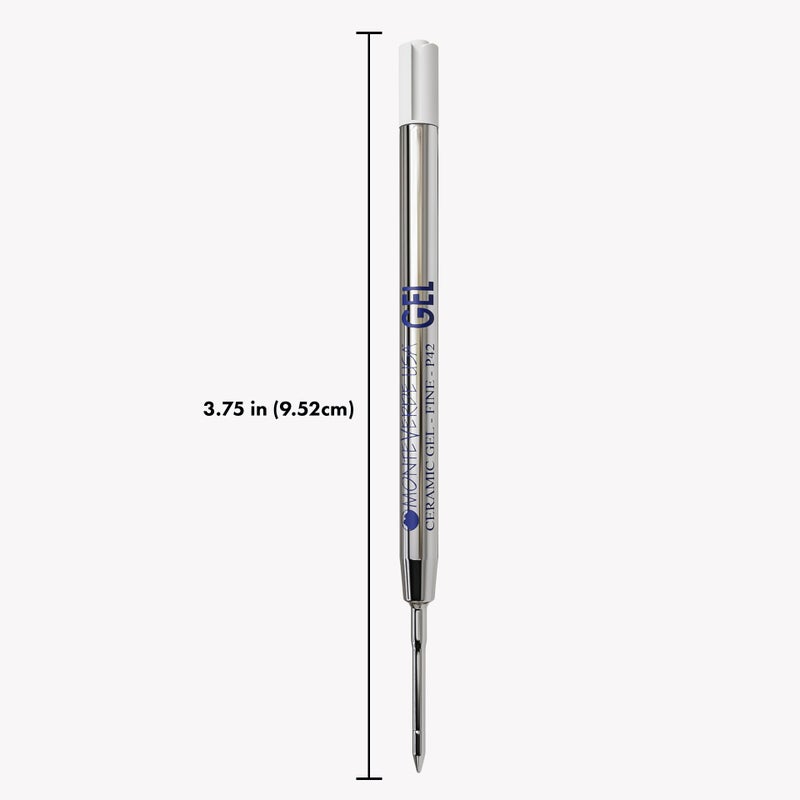Monteverde Capless Gel Ballpoint Refill to Fit Parker Ballpoint Pens, Fine Point, Blue Black, 2 per Pack (P422BB) - Image 2