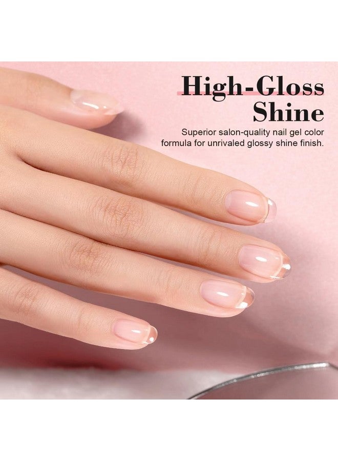 RARJSM Gel Nail Polish Clear Transparent Gel Builder for Nails Rubber Base Gel Hard Gel Nail Polish Sheer Brush on Extend Gel in a Bottle Soak Off UV LED Curing Requires 15ml Salon Home DIY Use - Image 5
