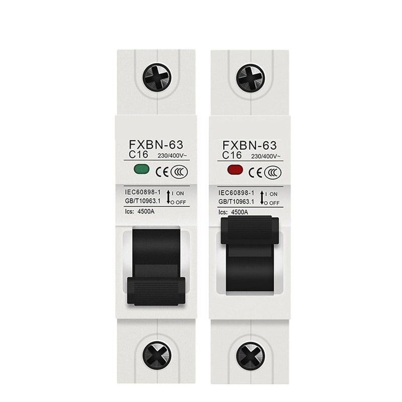 2P 10A AC MCB قاطع دائرة مصغر 230V 400V 4 5KA مفتاح هوائي حماية من الدائرة القصيرة - Image 3