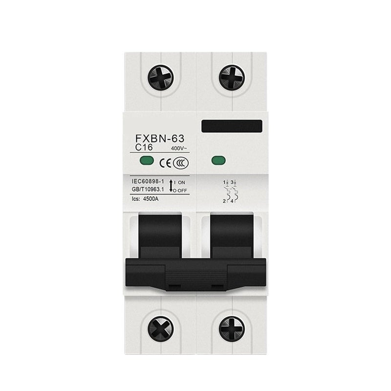 2P 10A AC MCB قاطع دائرة مصغر 230V 400V 4 5KA مفتاح هوائي حماية من الدائرة القصيرة - Image 1