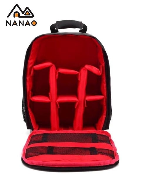 Waterproof DSLRR/Camcorder Multi-functional Camera Bag Shockproof Backpack Hiking Bag,Camera Backpack with Removable Compartment, Camera Bag for SLR DSLR Mirrorless Camera, Waterproof Camera cases for Sony Canon Nikon, Tripod, 13" Laptop, Rain cover