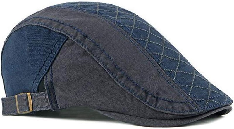 Qunson 2 Pack Men's Cotton Flat Cap Ivy Gatsby Newsboy Hat - Image 3