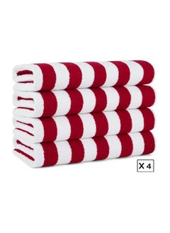 SIGNOOLA Signoola 4 Kids Bath towels 50 x 100 cm Red Stripes, 100% cotton.  - Image 1